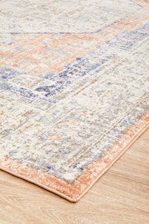 Rug Culture Mayfair Large Peach & Blue Rug 290X200CM - MAY-LOR-PEA-290X200 hero image