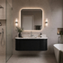 Turner Hastings Evara 120x53 Wall Hung Vanity with Real Marble Top and Ceramic Undercounter Basin Volcanic Ash 1TH EV121-VA-1TH image NaN