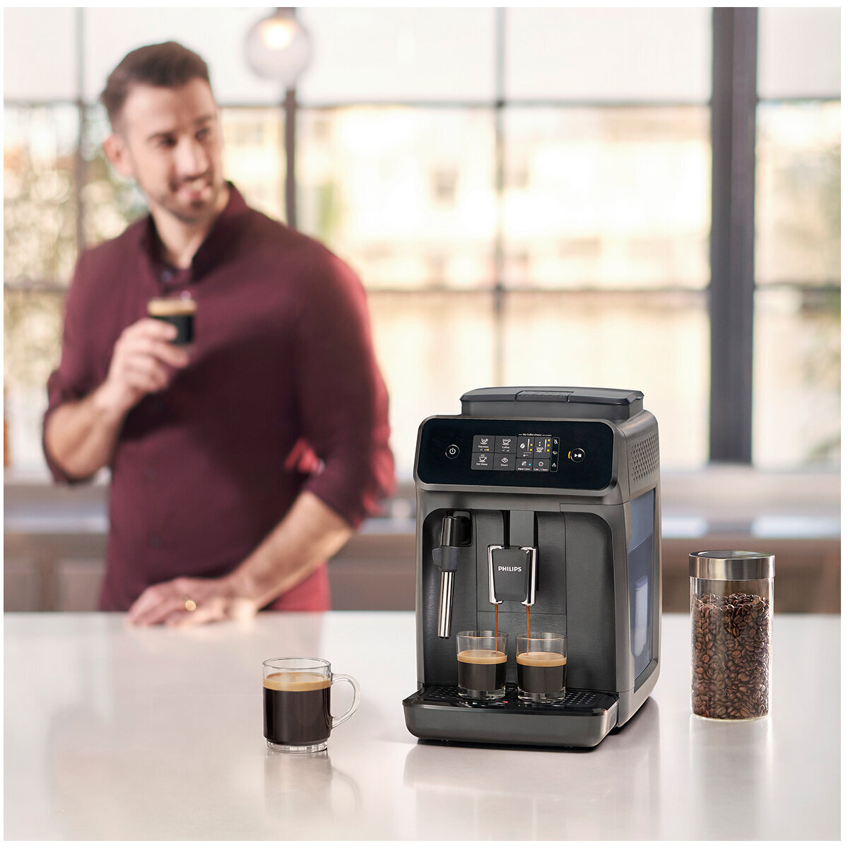 Philips 1200 Series Fully Automatic Espresso Machine - Classic