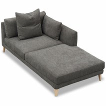 Kalona KYOTO Right Facing Chaise Sofa Pewter WS-205-RC-VILA-27 hero image
