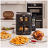 Kitchen Couture 11L Clear View Colour Vertex Dual Draw Air Fryer Stainless Steel 10005862 image NaN