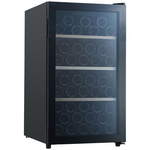 Cantina 56 Bottle Freestanding Single Zone Wine Cabinet Black CCWFS56B hero image