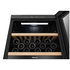 Hisense 108 Bottle Dual Zone Wine Cabinet Black Glass HRWC108B image NaN