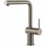 Gessi Inedito Pull Out Kitchen Mixer Tap Brushed Nickel 60403BN hero image