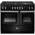 Falcon 100cm Professional FX Freestanding Dual Fuel Oven/Stove Black and Chrome PROPL100FXDFGB-CH image NaN