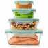 OXO Four Piece Smart Seal Glass Rectangular Container Set 48584 image NaN