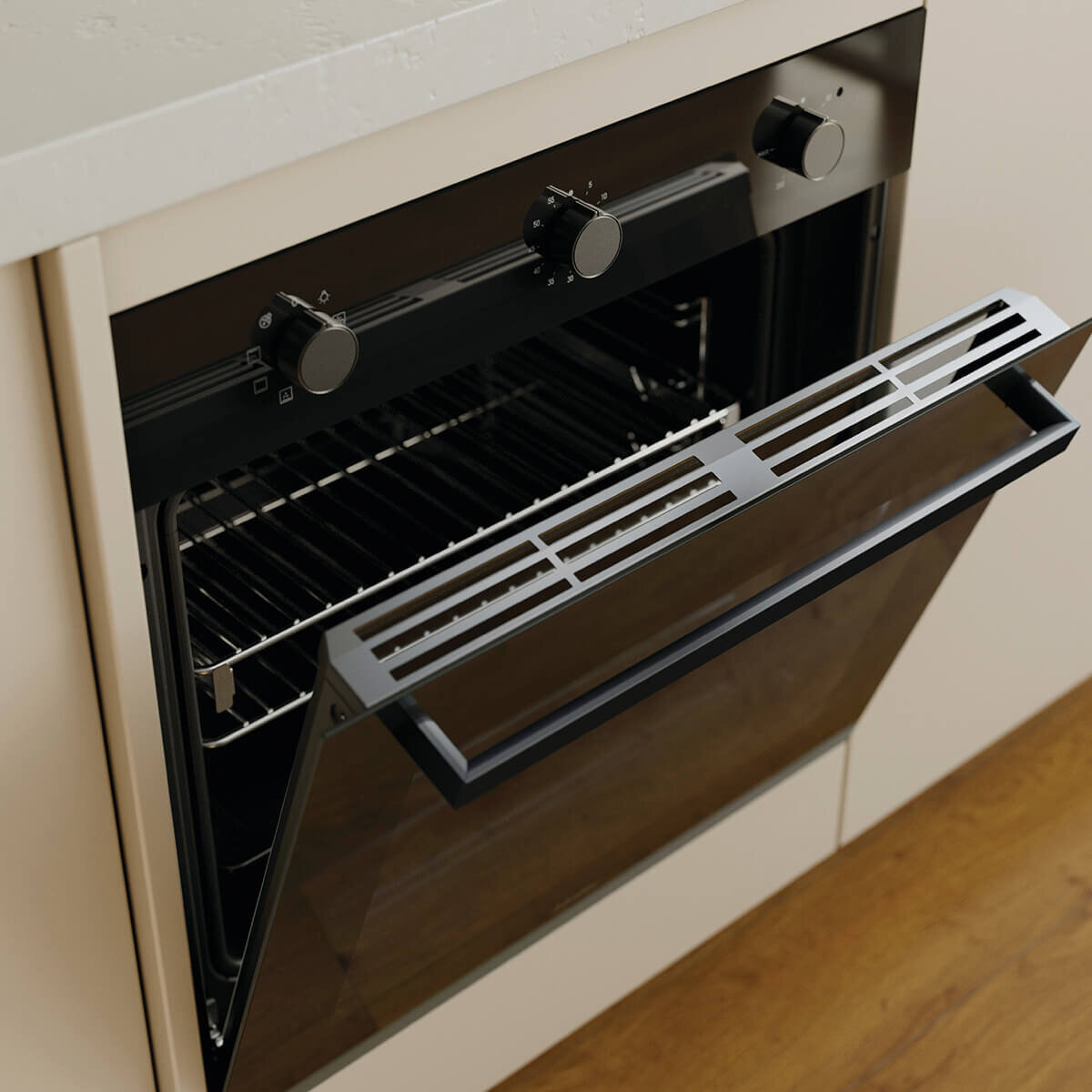 Haier 60cm 300 Series 7 Function Built-in Convection Oven Black HWO60S7MB5 hero image