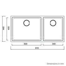 Barazza BFS50X34 Cubo Double Bowl Sink hero image