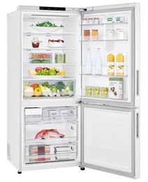 LG 420L Bottom Mount Fridge White GB-455WL hero image