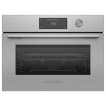 Fisher & Paykel 60cm Series 9 Contemporary Compact Combi-Microwave Oven Brushed Silver Glass OM60NCUDX5 hero image