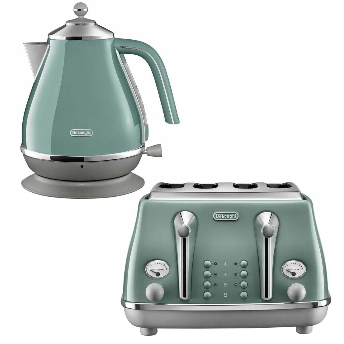 Delonghi green clearance kettle and toaster