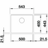 Blanco SUBLINE 500 Single Bowl Inset Sink with Overflow SUBLINE500IFBK5 image NaN