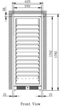 Vintec 166 Bottle Wine Storage Cabinet V155SGES3 hero image