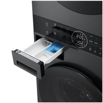 LG 12kg/9kg WashTower All-In-One Stacked Washer Dryer Platinum Black WWT-1209B hero image