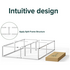 Zinus Double 45cm Joseph Bed Frame Metal Bed Platform Base White AU-MBBFW-18D image NaN