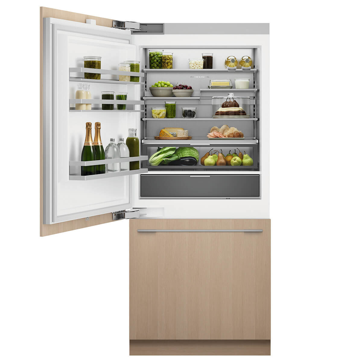 Fisher & Paykel Series 11 555L Integrated Refrigerator Freezer with Ice and Water Left Hinge RS9121WLUVE1 hero image
