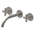 Rogerseller Gas Wall Basin Set - Brushed Nickel 3606017407 image NaN
