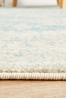 Rug Culture Evoke Extra Large White Blue Rug 330X240CM - EVO-253-WBLU-330X240 hero image