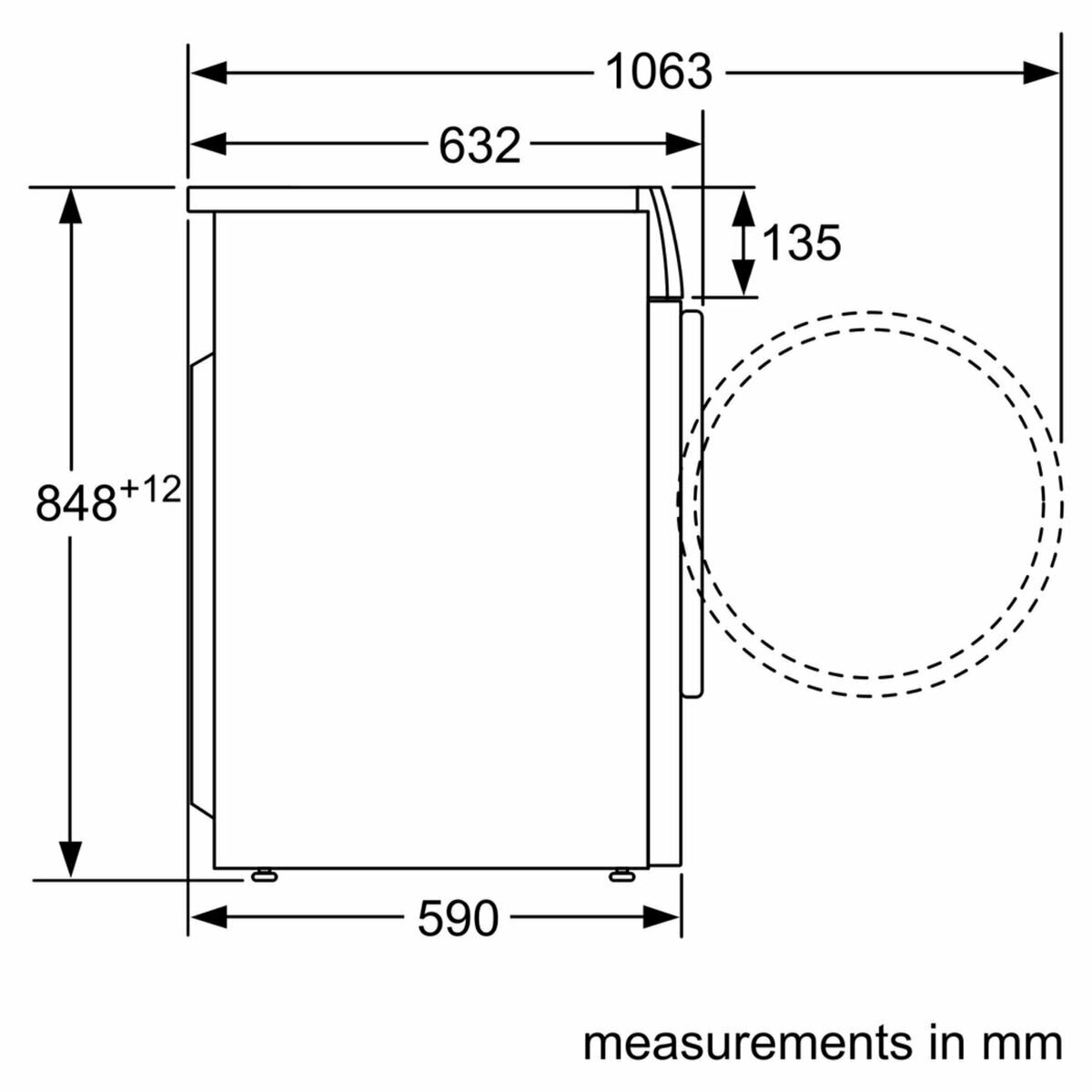 Lavadora Bosch WUQ20468ES 8 kg 1000 rpm