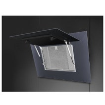 Smeg Linea 90cm Vertical Rangehood - Neptune Grey KV194G hero image