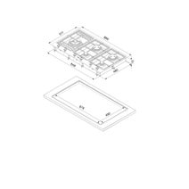 Smeg 90cm Classic Aesthetic Natural Gas Cooktop PSA906-5 hero image