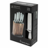 Stanley Rogers Black Acacia 6 Piece Knife Block Set 41410 image NaN