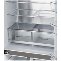 LG 506L French Door Fridge with Slim In-Door Ice and Water Dispenser Stainless Steel GF-L500PL hero image