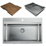 Artinox Layer 74 Workstation Sink with Accessories LACCBRP074 hero image
