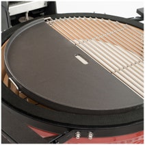 Kamado Joe Half Moon Cast Iron Reversible Griddle - Big Joe BJ-HCIGRIDDLE hero image