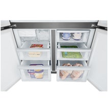 Westinghouse 564L French Quad Door Refrigerator Matte Black WQE5600BA hero image