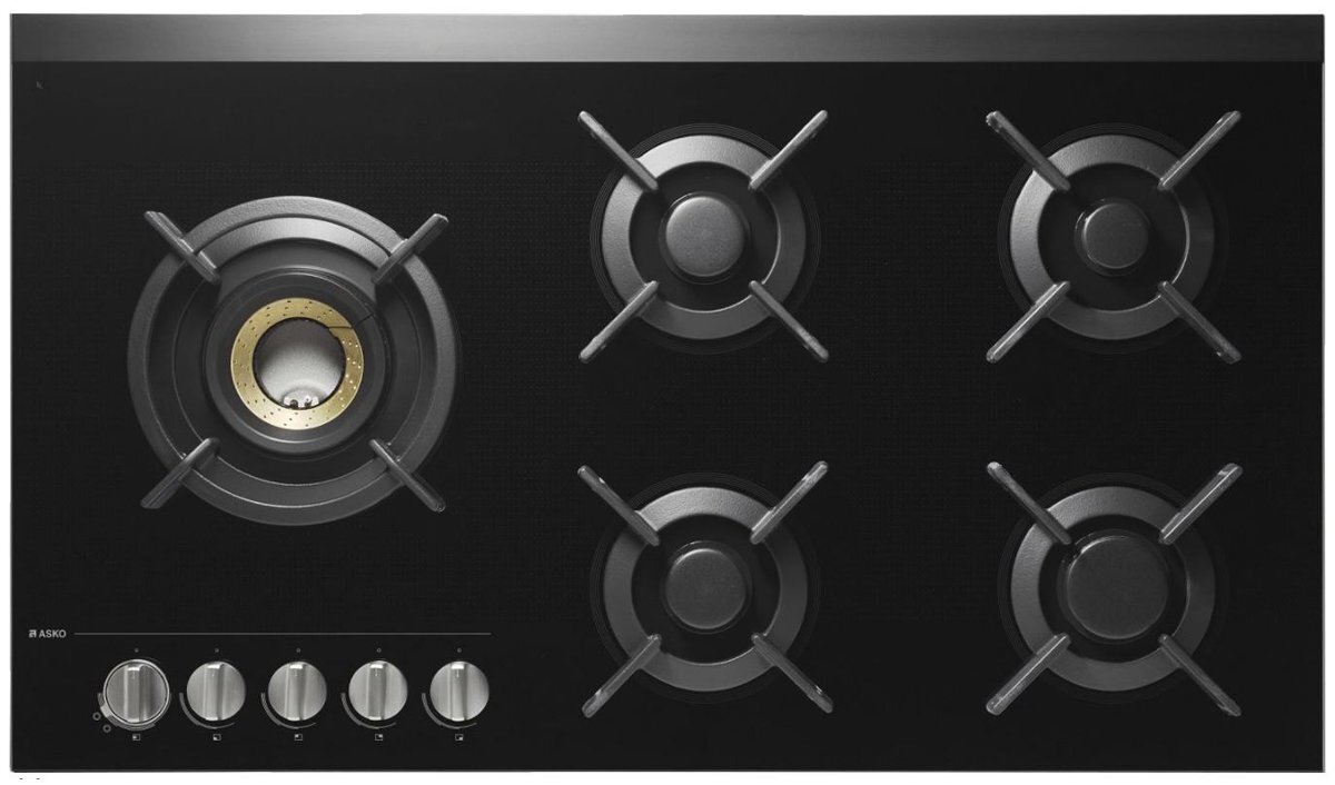 ASKO 90cm Pro Series Natural Gas Cooktop HG1935AD hero image