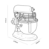 KitchenAid 5KSM7581AFP Pro Line Bowl Lift Stand Mixer Frosted Pearl image NaN