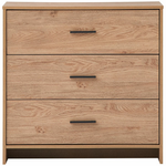 Ostro Cody Three Drawer Lowboy Mid Tone Oak AOF-C3D03 hero image