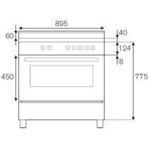 Bertazzoni 90cm Professional White Induction Freestanding Oven PRO95I1EBIT hero image