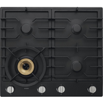 ASKO 60cm Natural Gas Cooktop with Super Flex Wok Burner Black Matte HG1666AD hero image
