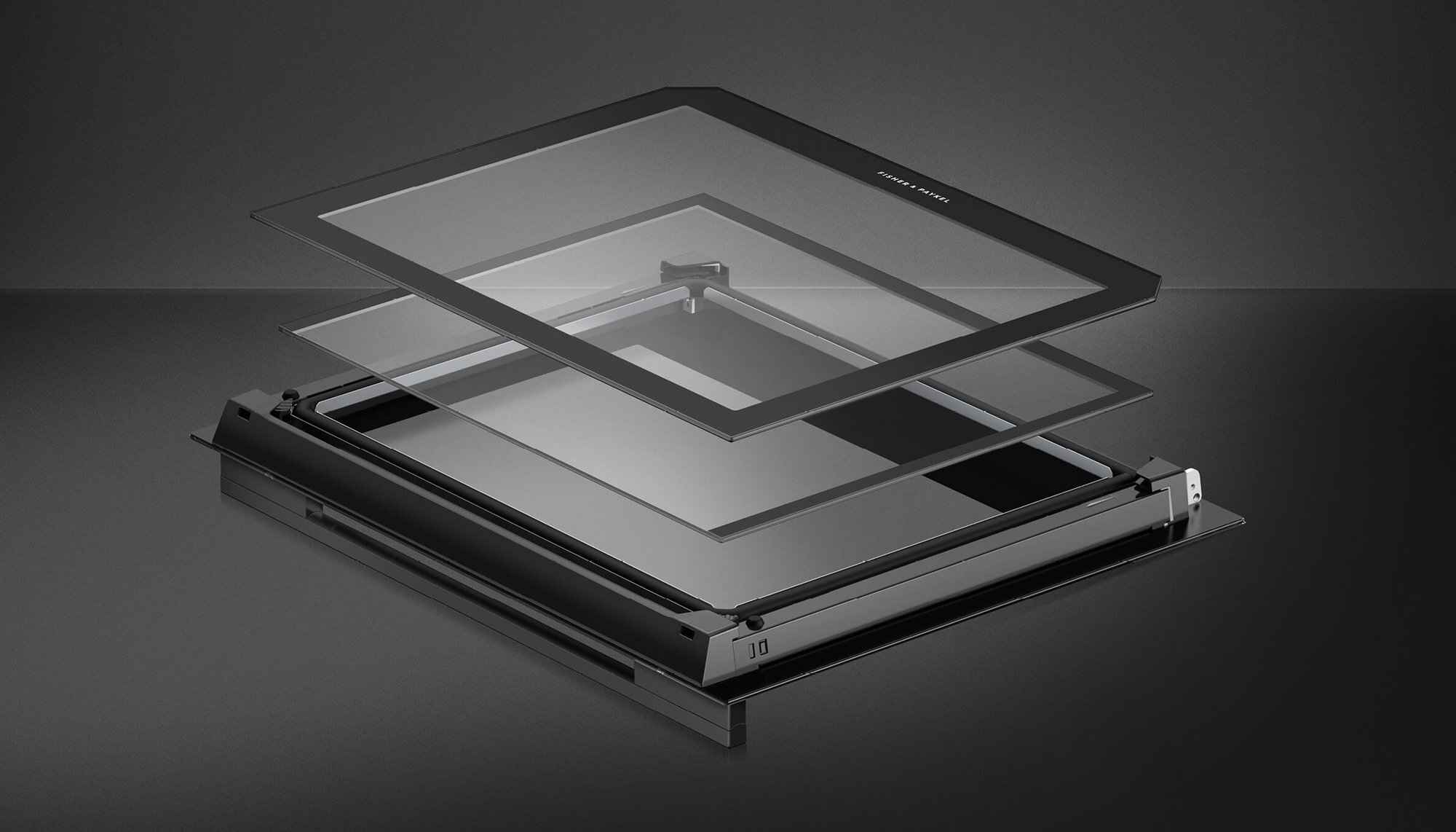 Fisher & Paykel Series 9 60cm Minimal Pyrolytic Built-In Oven Black Glass OB60SD11PB1 hero image