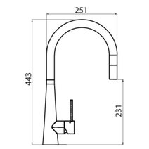 Oliveri Essente 316 Stainless Steel Goose Neck Pull Out Mixer - Copper SS31625-CU hero image