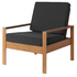 Reddie Suzy Lounge Chair Teak Frame Black Cushion image NaN