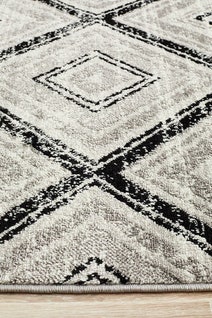 Rug Culture Metro Medium Black Rug 230X160CM - MET-616-BLK-230X160 hero image