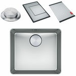 Franke Mythos 450mm Single Bowl Topmount Sink with Accessories MYX210-45FPC hero image