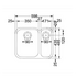 Franke ARX160DSBR Ariane 1 and 1/4 Bowl Undermount Sink image NaN