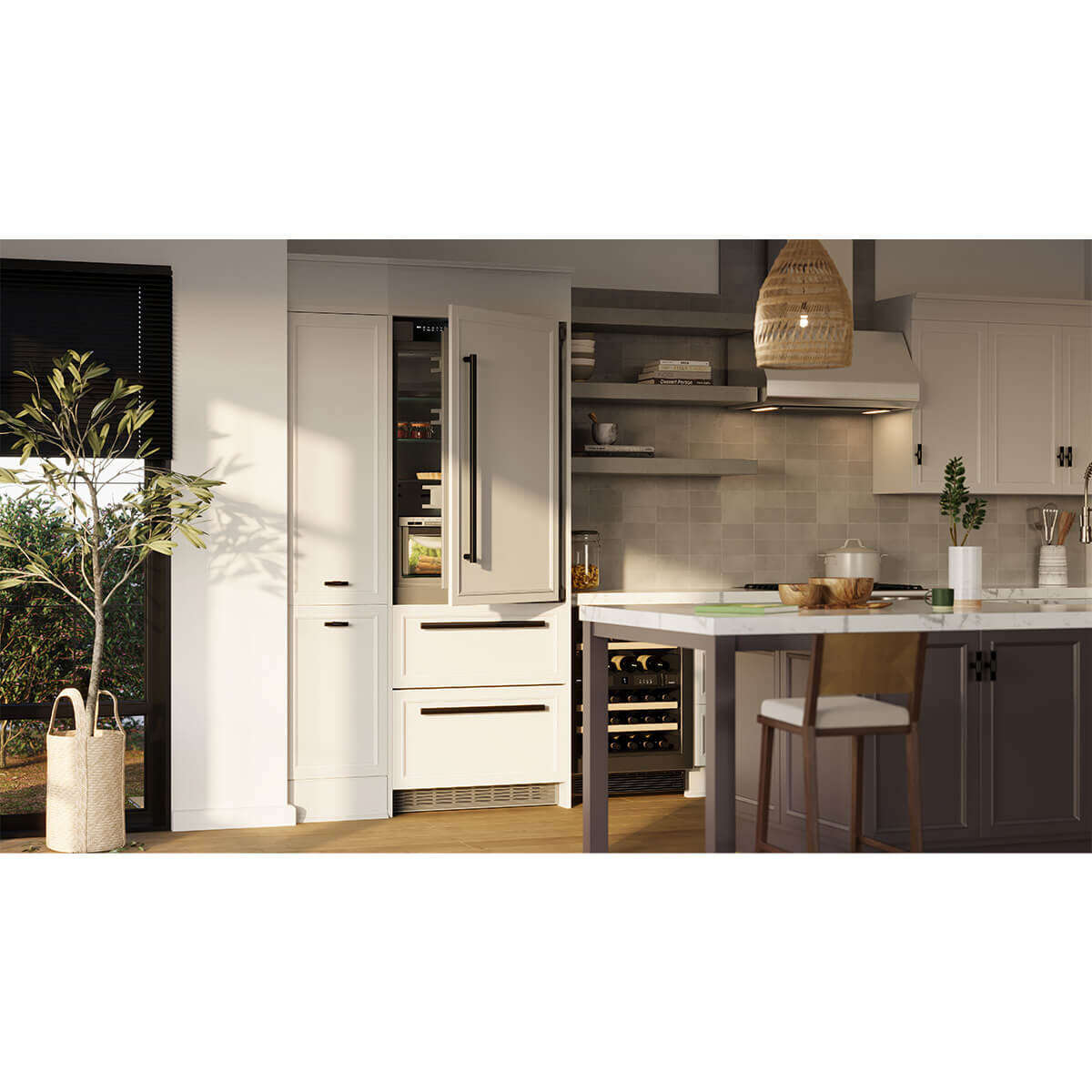 Liebherr 402L Integrated Bottom Mount Fridge Right Hinge ECBN7870RH hero image