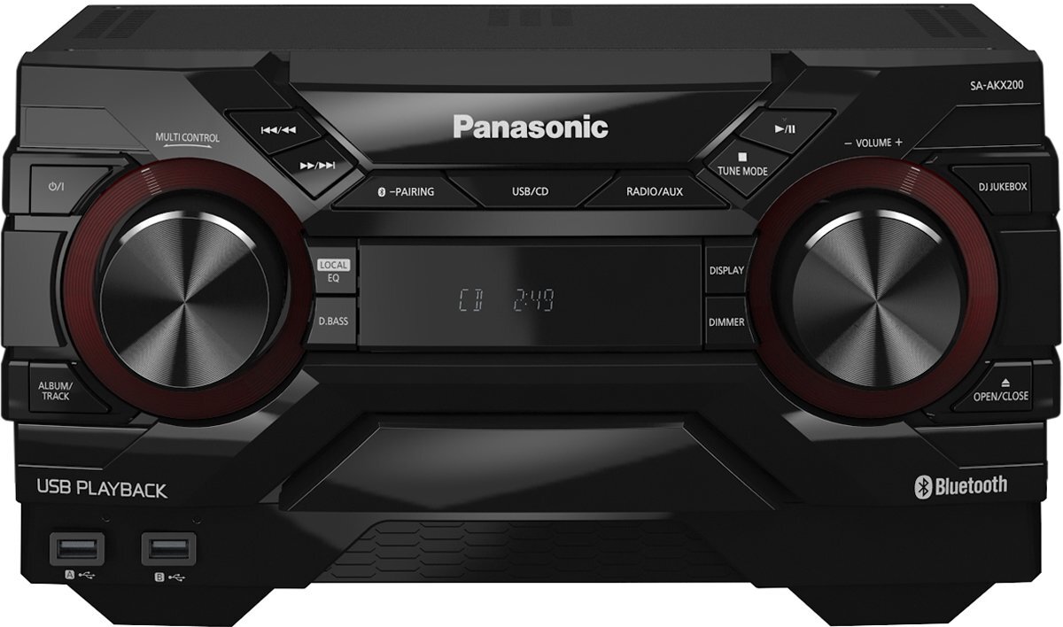 Panasonic SC-AKX200GNK Mini Hi-Fi System with Bluetooth hero image