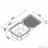 Abey Single Bowl Sink with Right Hand Drainer & Tap PR100RT image NaN