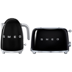 Smeg Kettle and 2 Slice Toaster Pack Black KLF03BLAUTSF01BLAU hero image