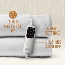 Sunbeam Sleep Perfect Quilted Anti Bacterial Single Electric Blanket BLQ6421 hero image