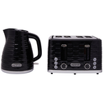 Westinghouse Kettle and Toaster Pack Black Silver 1.7L Kettle, 4 Slice Toaster WHKTPK14K hero image