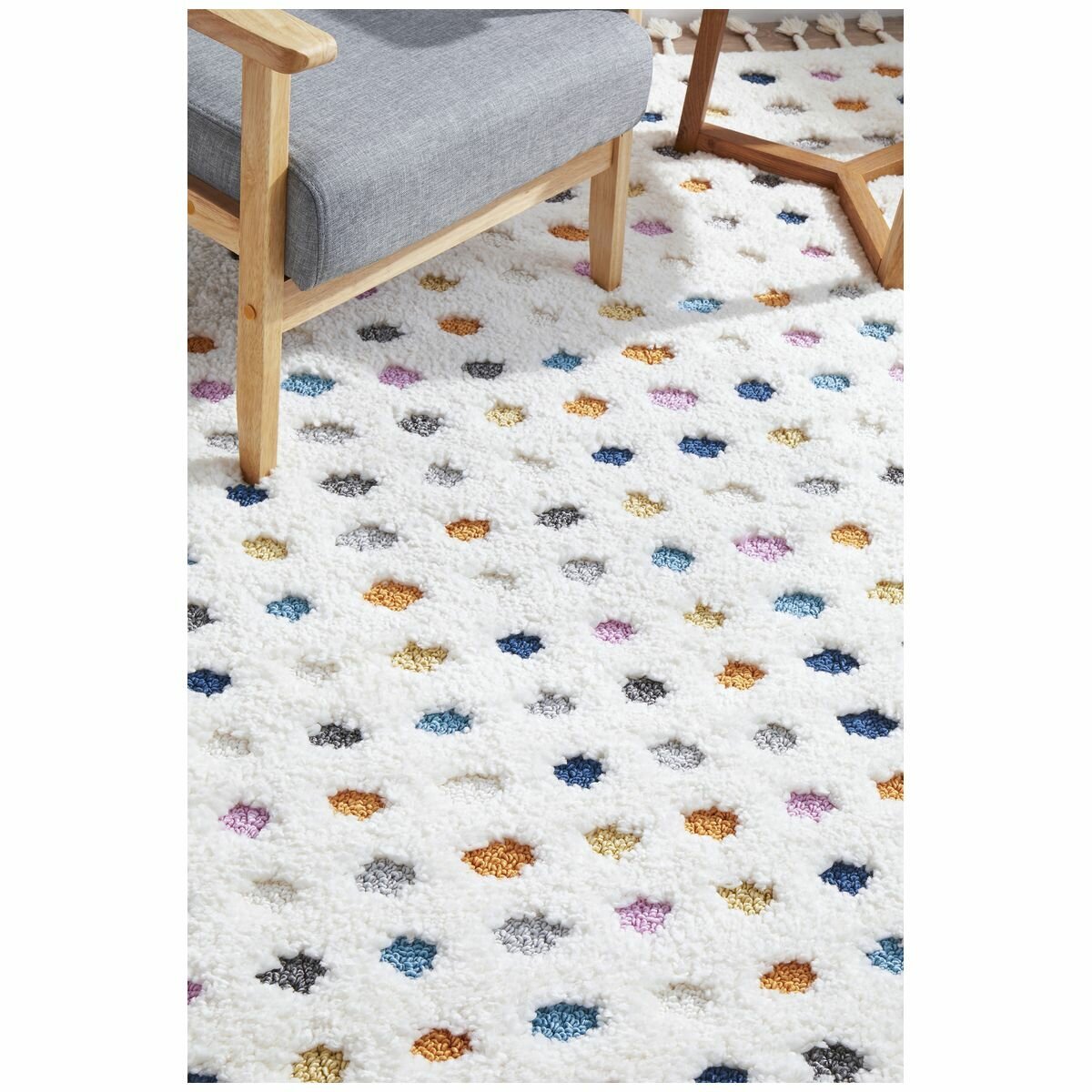 Rug Culture Amsterdam Medium Rug 230x160 White Multi AMS-POLKA-230X160 hero image