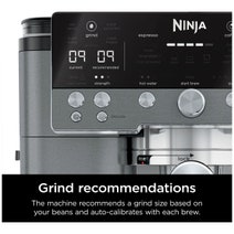Ninja Luxe Cafe Premier Espresso Machine Gunmetal ES601ANZ hero image
