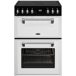 Belling 60cm Mini Richmond White Induction Freestanding Oven BMR60DOINDW hero image